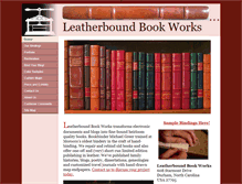 Tablet Screenshot of leatherboundbindery.com